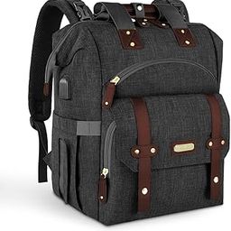 StarAndDaisy Diaper Bag/Backpacks for Mother- Maternity Bags for Baby with Multi Compartments & 2 Insulated Bottle Pocket, Stylish, Waterproof & Travel-Friendly, Lightweight - (Black)-image-32