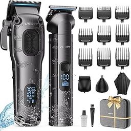 Vgrpro Hair Clippers for Men Professional, Cordless Hair Clippers for Hair Cutting, Mens Clippers and Trimmers Set, Electric Hair Trimmer for Men with Package Box (Gray)-image-32