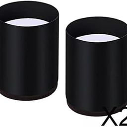 CALANDIS 2xFurniture Risers Bed Riser Chair Leg Lifts Couch Lifter Round 6x10cm Black | Bed & Waterbed Accessories | Beds & Mattresses | Furniture-image-83