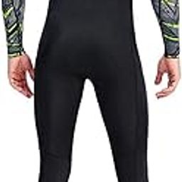 Wowobjects® Men Scuba Wetsuit Front Zip Diving Rash Guards Surfing Swimming Scuba L-picture-11