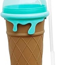 Ice Slush Cup Juice Ice Cream Cup Homemade Smoothie Cup for Party Kid 500Ml Coffee-23