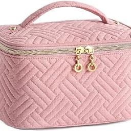 Stvin Makeup Pouch Bag for Travel Cosmetic Organizer Large Wide Open Toiletries Skincare Kit Storage Organizer Case Polyester - Pack of 1 (LY-181-MB-PINK)-image-58