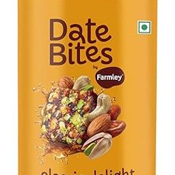 Farmley Classic Date Bites 200 gm I Dates Barfi Made with Dates, Pista, Cashews, Almonds, Honey and Pure Ghee I Dry Fruits Nuts, Healthy Snacks Sweets,Gluten Free, No Added Sugar-image-20