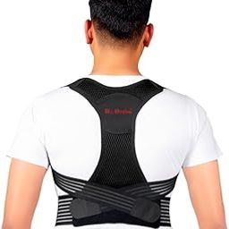 Dr.Ortho Premium Orthopaedic Posture Corrector Back Support, Improving Posture & Relieving Back Pain and Shoulder Support Belt, Spine Corrector for Men and Women (Black, Medium)-image-5