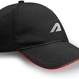 Boldfit Polyester Blend Head Caps for Men Unisex Mens Caps with Adjustable Strap in Summer for Men Caps Men for All Sports Cap for Men Women Cap Sports Caps for Men BlackRed-48