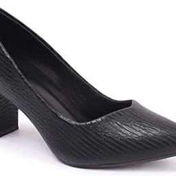 Women Stylish Casual Wear, Party and Formal Wear Slipon Pump Shoes with Block Heels-image-32