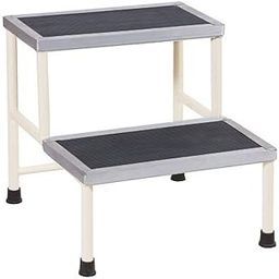 MINSALES™ Bed Side Double Foot step stool with Anti Slippery Rubber Coating Top Medical Furniture for Hospital/Clinic/Nursing Home and Domestic Use (Foot Step, Standard) (Double foot step stool)-picture-19