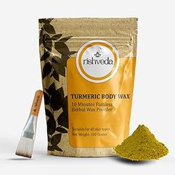 Rishveda Turmeric Body Wax - Hair Removal Powder | 10 Min Painless Herbal Wax Powder (100 gm, Pack of 1)-11
