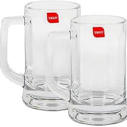 Treo by Milton Munich Cool Glass Beer Mug, Set of 2, 359 ml Each, Transparent Glasses for Beer, Drinks, Cocktail-9