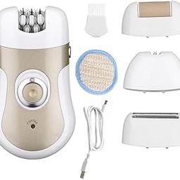 Cordless Smooth & Silky 4-in-1 Epilator for Long-Lasting Hair Removal from roots | Mini Portable Electric Body Shaver | Rechargeable Body Epilator and Shaver for Women Facial Hair Remover Machine | Bikini Trimmer | (MULTI)-24