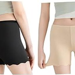 Women's and Girls Nylon Spandex Seamless Safety Shorts, Soft Undershorts for Cycling Shorts (Waist Size 26 to 34)-image-81