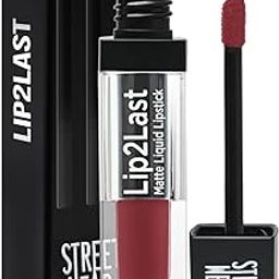 STREET WEAR Lip2Last Matte Liquid Lipstick -Vacay Red (Red) - 5 ml - Transferproof, Smudgeproof, Mask Friendly, Non-Drying Formula, Enriched With Vitamin E - Lasts AM To PM!-5