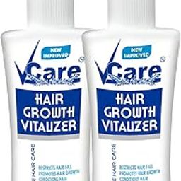 Vcare Hair Growth Vitalizer 100ml | Hair and Moisturize Dry Head | Control Hair Fall for All Hair Type | Boost Hair Growth | Dandruff Control Serum Oil Free (Pack of 2)-image-74