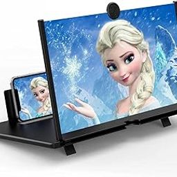 Koshiya Screen Magnifier for Cell Phone 3D HD Screen Enlarger Projector for Movies Videos and Gaming – Foldable Phone Stand Holder with Screen Amplifier–Compatible with All Smartphones Multicolor-21