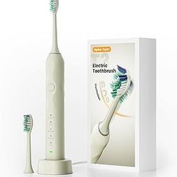 MIEUNUHH Hydro-Tech® T3 White Wave Electric Toothbrush with 60° Oscillation & 5 Modes, Sonic Electric Toothbrush - IPX8 & Rechargeable with 2 Soft Brush Heads-image-47