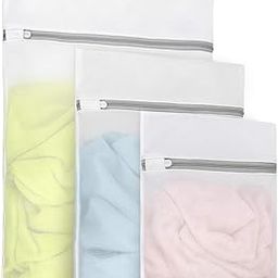 3Pcs Durable Fine Mesh Laundry Bags for Delicates 1 Large 16 x 20 Inches, 1 Medium 12 x 16 Inches, 1 Small 9 x 12 Inches (Fine Mesh)-picture-30