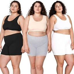 Adira | Under Dress Shots for Women | Women Tights Shorts | Soft & Comfy, Knitted Stretchy Fabric | Shorts for Dress | Women Inner Shorts | Plus Size | Pack of 3-image-64