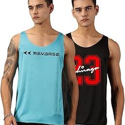 Men's Polyester Printed Sleeveless Bodybulding Gym Vest Tank Top (Combo Pack of 2)-image-96
