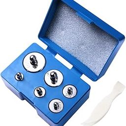 PartyKindom 200g Chrome Calibration Weight Set High Accuracy Scale Weights with Tweezers for Balance Calibration for Laboratory and Kitchen Use-image-51