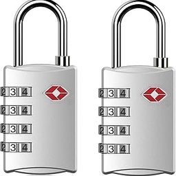 BESTDI TSA Approved Lock 4 Digit for Luggage Bag International Number Password Travel Locks(Pack of 2, Silver)-picture-6