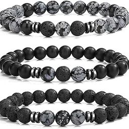 Gift Snow Flake Obsidian Bracelet for Women-image-77