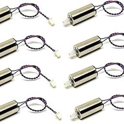 INVENTO 8pcs 3.7V 8x16mm 816 Micro Coreless motor High Speed DC Motor with 9 teeth Plastic Gear mounted for Quadcopter Helicopter Tiny RC Toy Drones-30