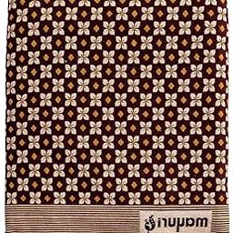 Varunavi Floral Solapur Chaddar Cotton AC Blanket Queen Size 90 in X 108 in (230 cm X 260 cm) (Brown)-image-35