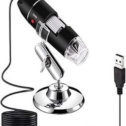 Microware 1000X USB Digital Microscope Magnifier Camera with OTG Function Microscopic Endoscope 8-LED Light 1000X Magnification with Stand-35