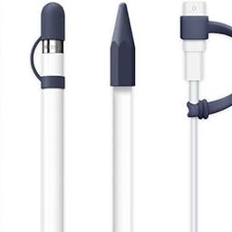 [4-Piece] FRTMA for Apple Pencil Cap / Apple Pencil Tip Cover / Lightning Cable Adapter Tether / Apple Pencil Cap Holder for iPad Pro Pencil-image-78
