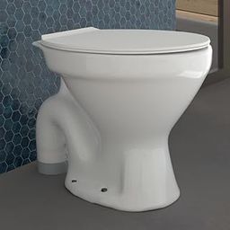 Johnson Ruby Floor Mounted EWC Combo with Seat Cover (PP) - S Trap | 545x350x390mm | Round Shape | Washdown Flushing | White Colour | 12 Kg | 10 Years Warranty (P0451PW0101)-image-79