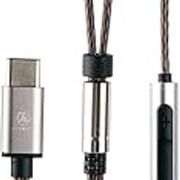 Concept Kart Salnotes Zero 0.78Mm Replacement Ofc Cable For In Ear Monitor Earphone With Type C & Mic | Compatible With Tin Hifi C3/T2/C2/P1 Max/T3 Plus/T1S/T2, Mech Warrior (Type C Mic), Copper-14