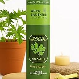 ARYA SANSKRITI Natural Mosquito Repellent Spray (Citronella, 100ml) | Non Toxic, Pure & Natural | DEET-Free Formula | Mosquito Bite Protection | Safe for Baby Skin & Clothes-image-79