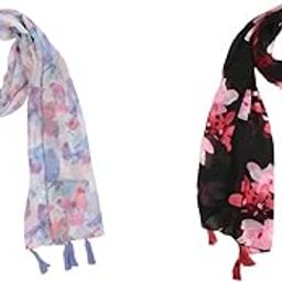 WOMEN FANCY TASSEL SCARF COMBO OF 3 (22X72INCH)-image-64