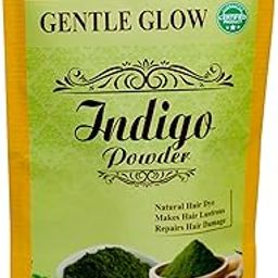 GENTLE GLOW 100% Natural Indigo Powder for Hair Mask | Promotes Thicker, Healthier Hair Growth | Plant-Based Solution for Hair Dye | Enhances Hair Shine and Smoothness (100gm)-4