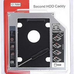 SpiderJuice Universal SATA Bay 2nd Hard Disk Drive (HDD) and Solid State Drive (SSD) Caddy Case Tray to Expand Data Storage On All Laptops at CD/DVD-ROM Optical Drive Slot 12.7mm (Pack of 1)-image-25