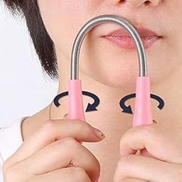 RAGHUVIR ( PACK OF 2 ) Woman Epilator Manual Facial Hair Remover Stick Face Body Hair Remover Eyebrow Face Epilator Threading Tool Hair Cleaning Remove Cleaner Spring Tools Chin Cheek Mustache Upper Lip-24