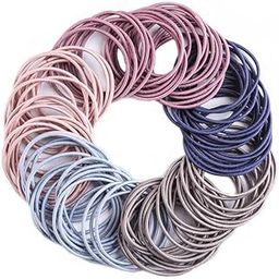 Women's & Girls Ponytail Elastics Small Hair Bobbles, Hair Ties Rubber Bands Styles Scrunchie Fashion Hair Rubber Hair Styles for Girl's, Kids Hair Rope-image-74
