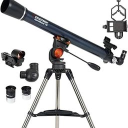 Celestron AstroMaster 70AZ Telescope with Smartphone Adapter-17