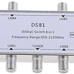 NMC Multi Switch LNB Satellite FTA 8 Outputs Combiner LNBF Dish DS81(Silver)-12