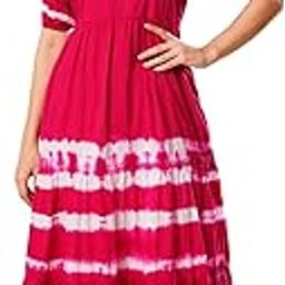 globus Women's Cotton A-Line Midi Dress-picture-34