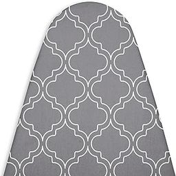 Encasa XO Ironing Board Cover with 3mm Thick Felt Pad for Steam Press (Fits Standard Large Boards of 125x39 cm) Heat Reflective, Scorch & Stain Resistant, Printed - Grey Tiles-picture-24