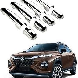 KlaasAuto Car Chrome Door Cover Handle Maruti Fronx (Without Sensor Cut) | 2023 - Till Present | Maruti Suzuki | Complete Set of 4 Front & Rear | 2023 | 2024 | 2025 | KlaasAuto Accessories-28