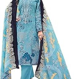 Musafir_Vol_21 Pure Lawn Digital Print Designer Embroidery Unstitched Pakistani Salwar Suit Material with Dupatta-image-33