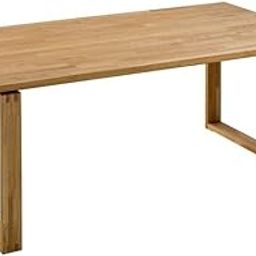 Mahi Wood Mart Industrial Chic Aluminum Dining Table - Modern Rectangular Metal Kitchen Table with Tapered Legs, Silver Finish.-image-83