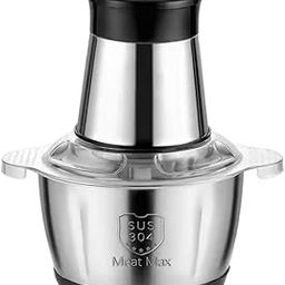 GROPOTIT Electric Meat Grinder 2L Stainless Steel Food Processor for Meat, Vegetables, Fruits, Nuts and Nuts Fruit Mixer Electric Meat Chopper Mixer Nuts Grinder Blender Fillings Maker-16