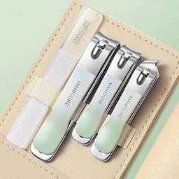 VAGHASIYA 4 Pcs Nail Clippers Set, Large Toe Nail Clippers Kit, Sharp Stainless Steel Cutter for Thick Finger Nail, Professional Grooming Kits, Travel Nail Kit Perfect Gifts for Women and Men(Multicolor)-image-30
