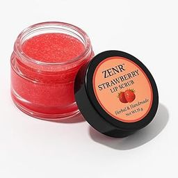 ZENR Strawberry Lip Scrub, Herbal and Handmade, 15g-image-3