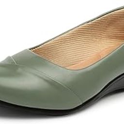 denill Women Soft Bottom Wedge Heel Ballet Flats-picture-16