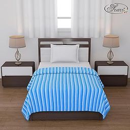 Status Contract All Season Multipurpose Single Bed Polar Fleece Blanket/Summer AC Blanket (Blue)-23