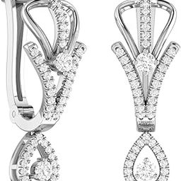 The Sadbh 18KT White Gold and Solitaire Stud Earrings for Women-image-42